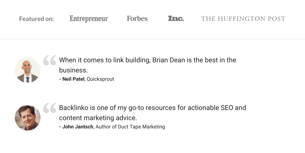 backlinko online course social proof