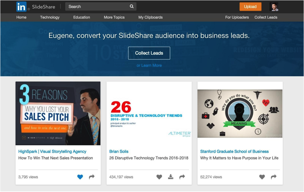 market online courses with Slideshare