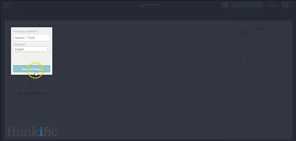 How to Create Quizzes for your Online Course using Typeform (Step 2b)