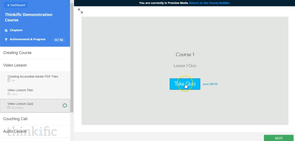 How to add a Typeform quiz to your Thinkific course (Step 5)