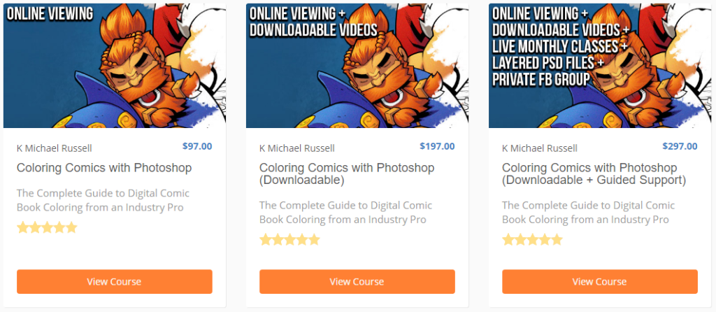 ColoringComics-CoursePricing