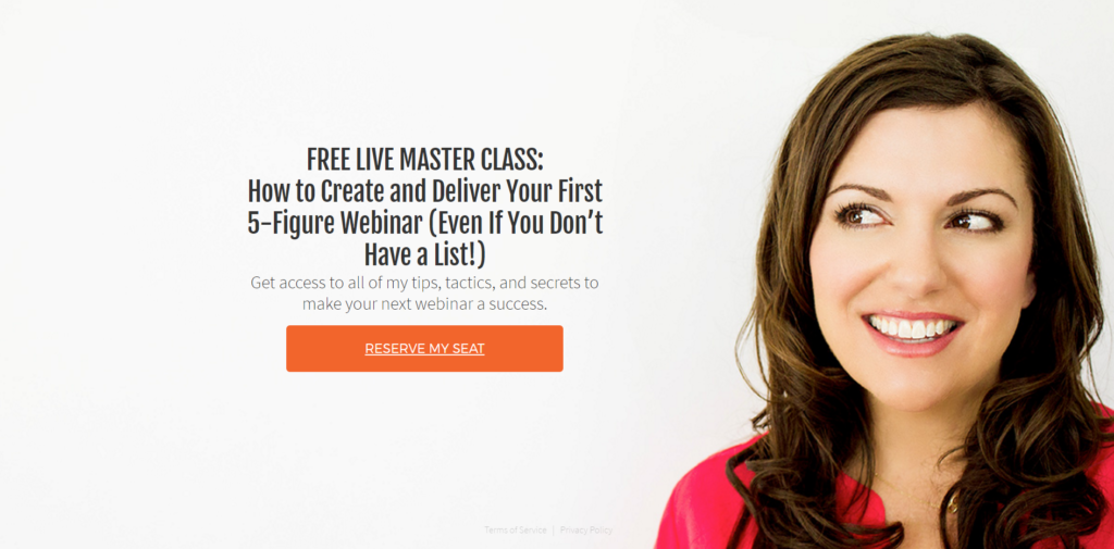 Amy Porterfield landing page