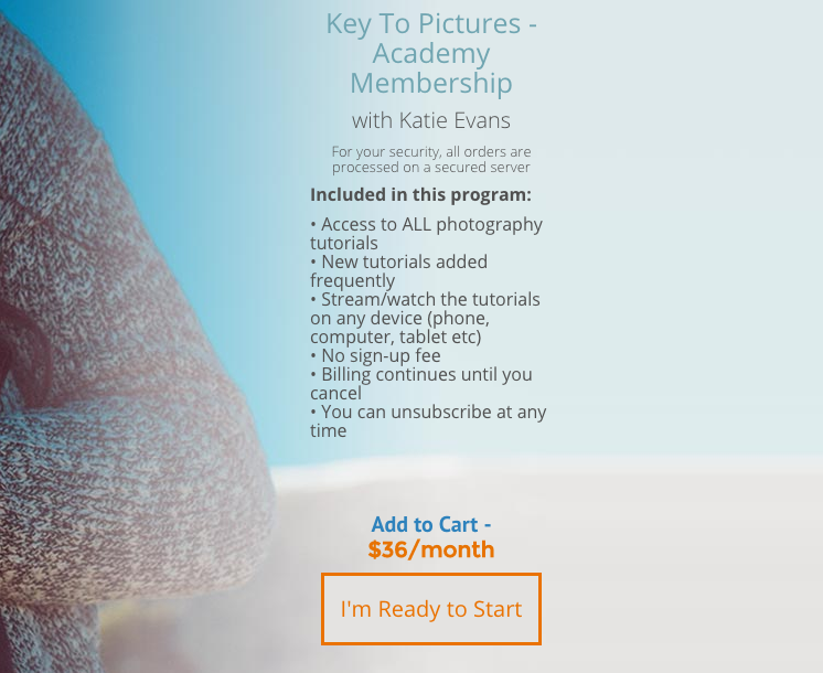 Katie Evans Membership Example