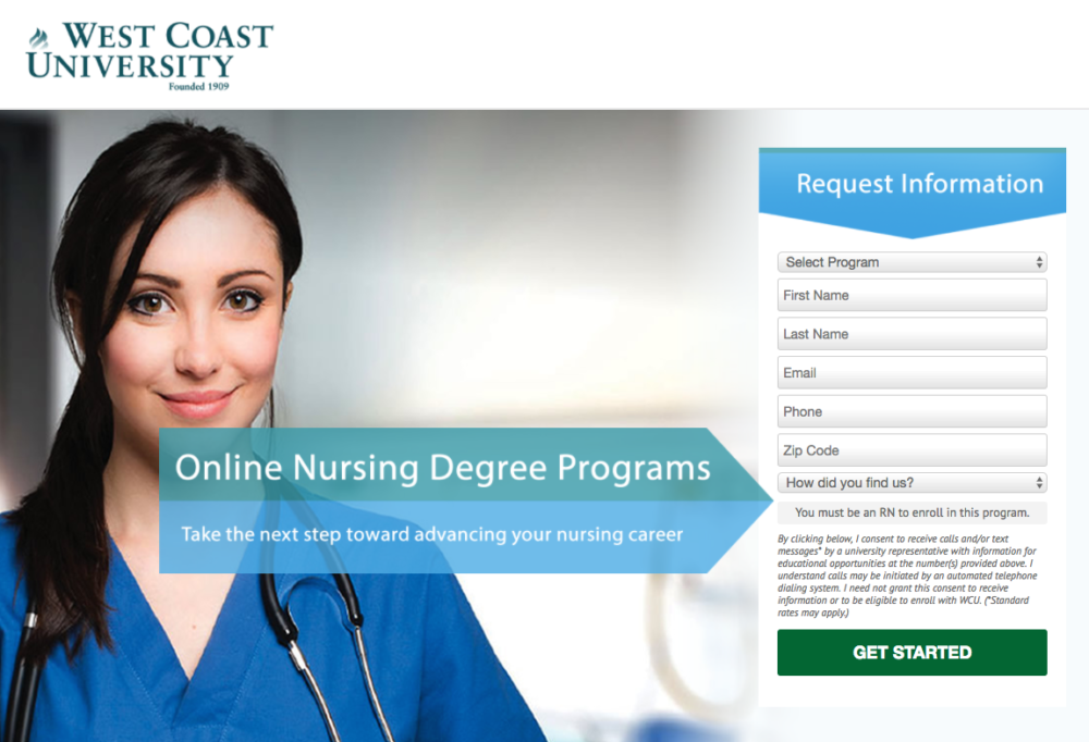 landing page design