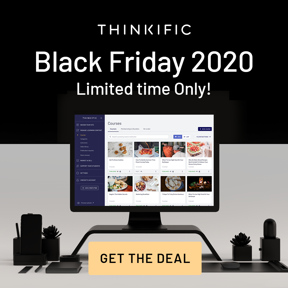 Thinkific Black Friday Offer 2020