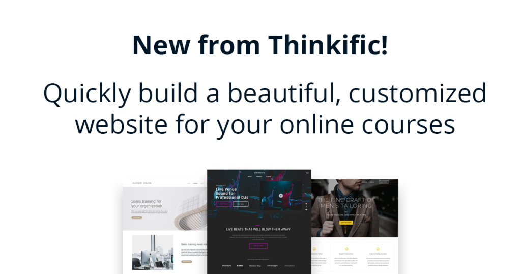 Thinkific Introduces Site Builder