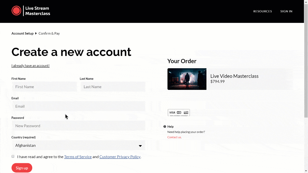 Logging Into a Thinkific Site via LinkedIn Facebook or Google
