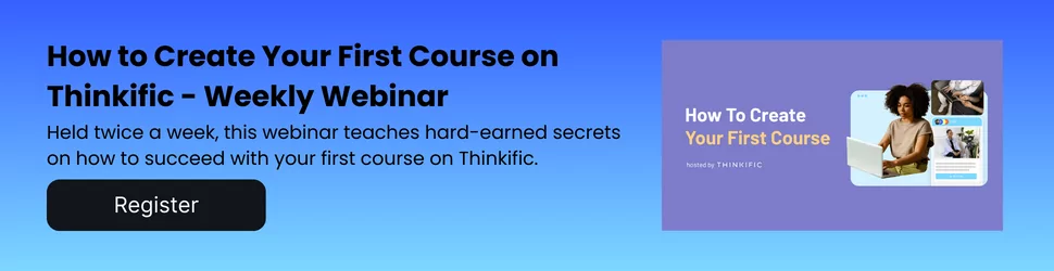 Thinkific Demo Webinar Banner