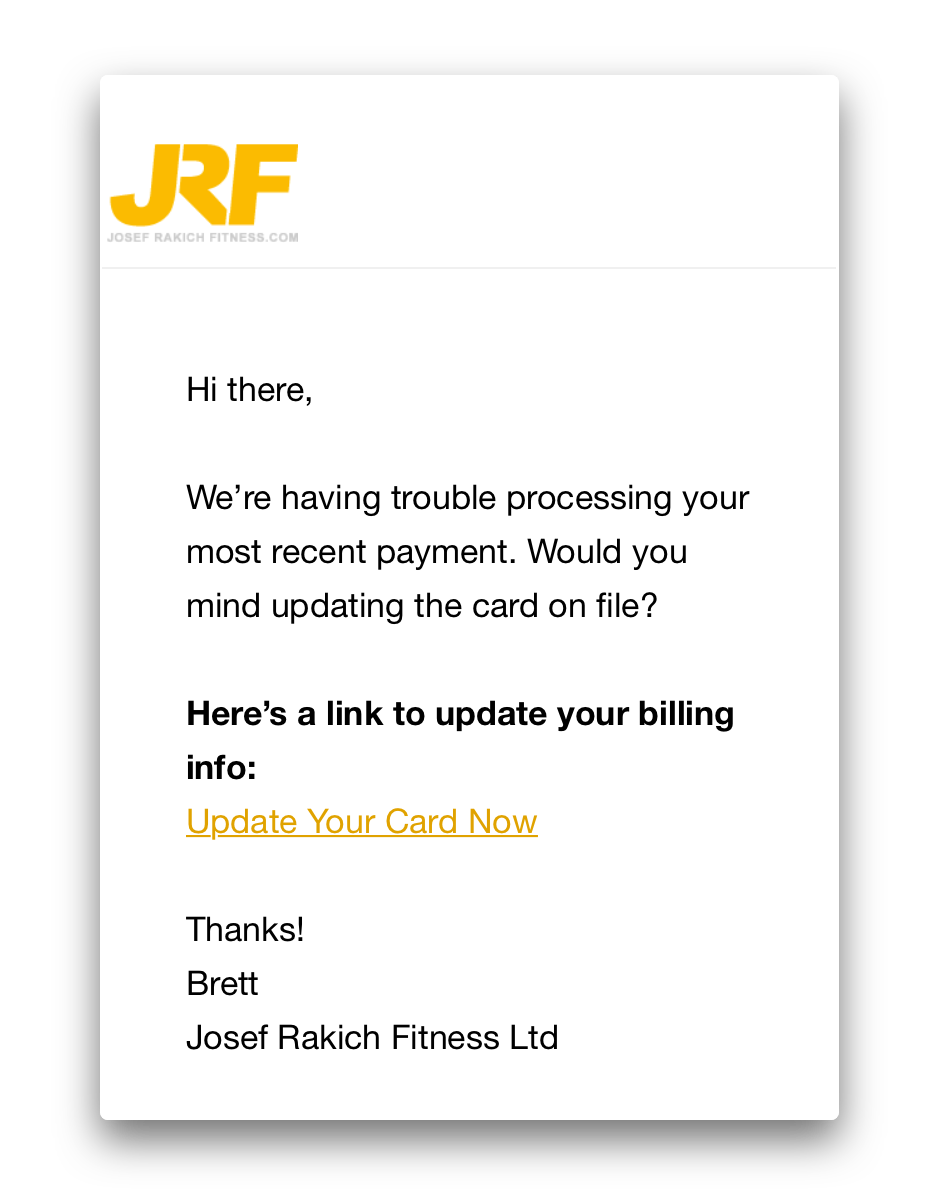 Transactional-email-example-JRF-Fitness