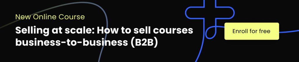 Banner for b2b selling course