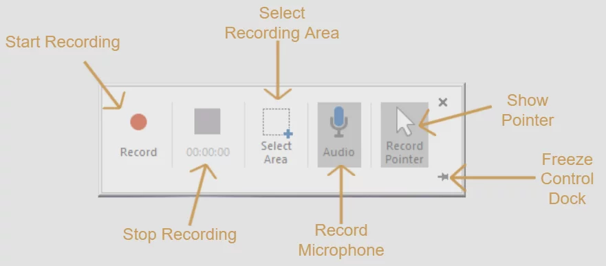 Powerpoint Control Dock options