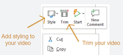 Powerpoint screen recording options