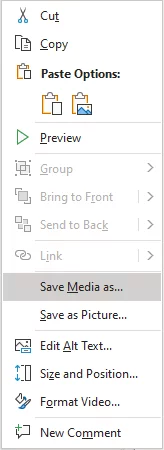 Saving your screen recording from a powerpoint slide