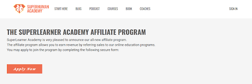 Affiliate Program Example