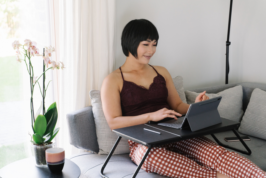 Woman Working From Home