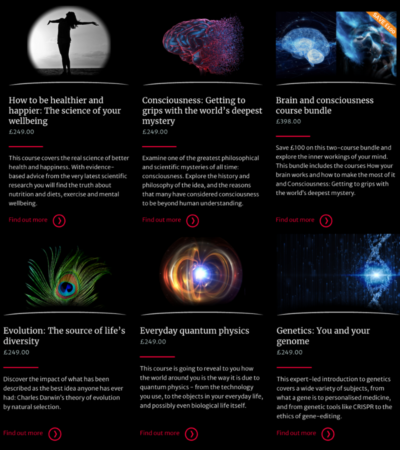 New Scientist Academy offers courses covering a wide range of topics. New Scientist Academy offers courses covering a wide range of topics.