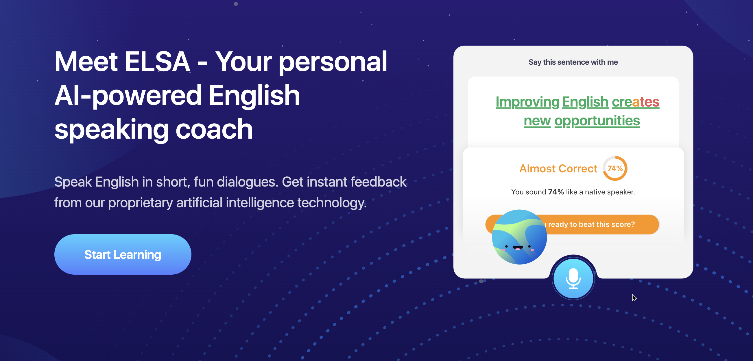 screenshot of ELS AI language learning company to demonstrate AI edtech trend