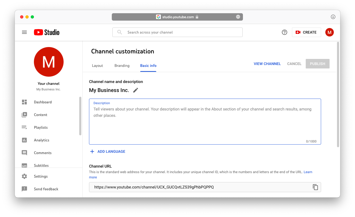 How to Set up and Customize Your  Channel