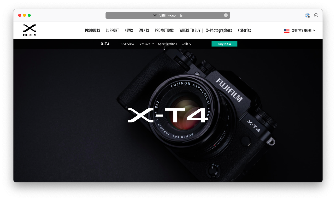 Best Cameras For YouTube: Fujifilm X-T4