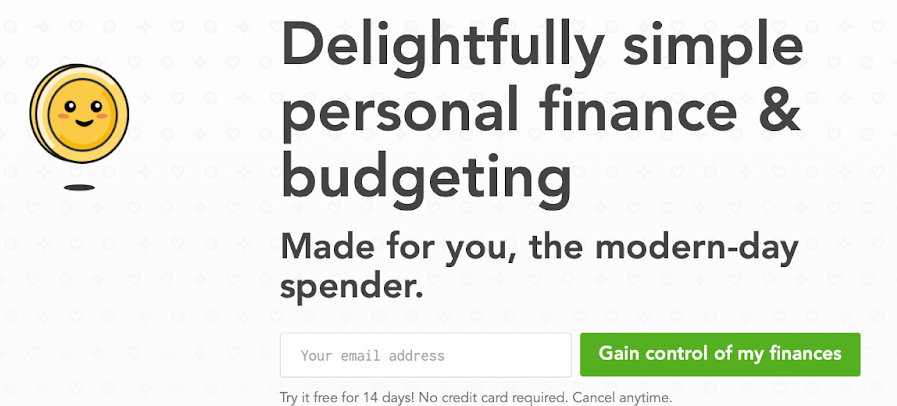 Financial CTA Example "Gain control of my finances"