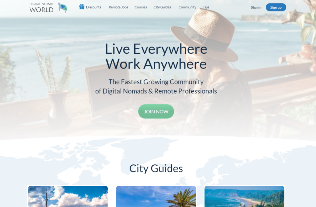 Digital Nomad World Community of Practice Example