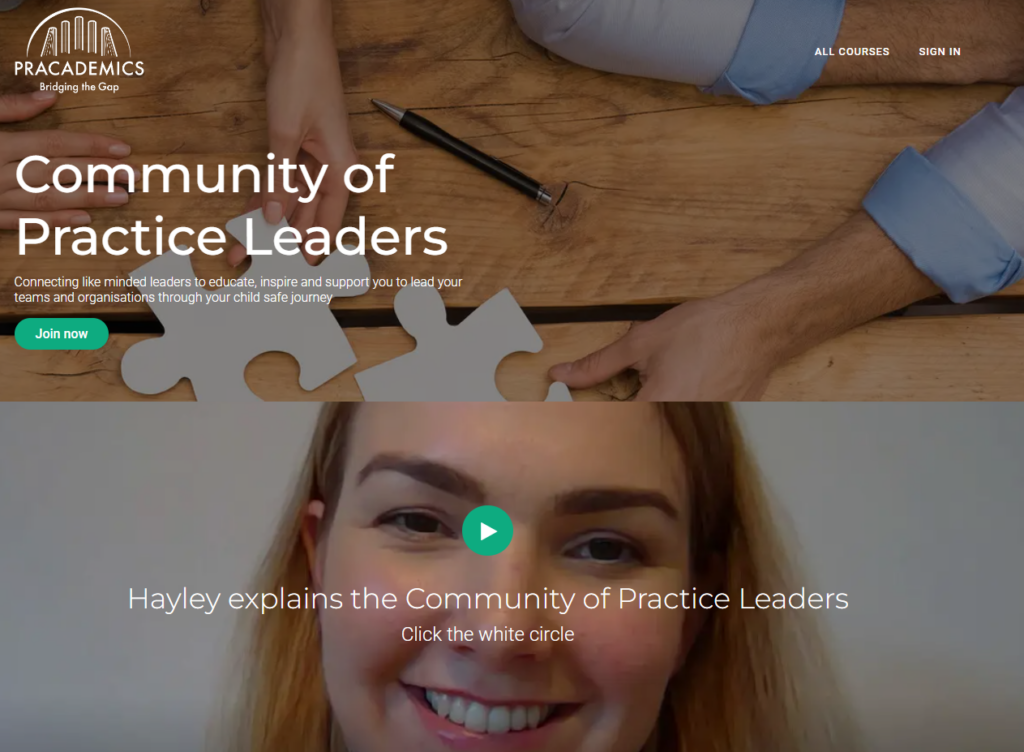 Pracademics Community of Practice Example