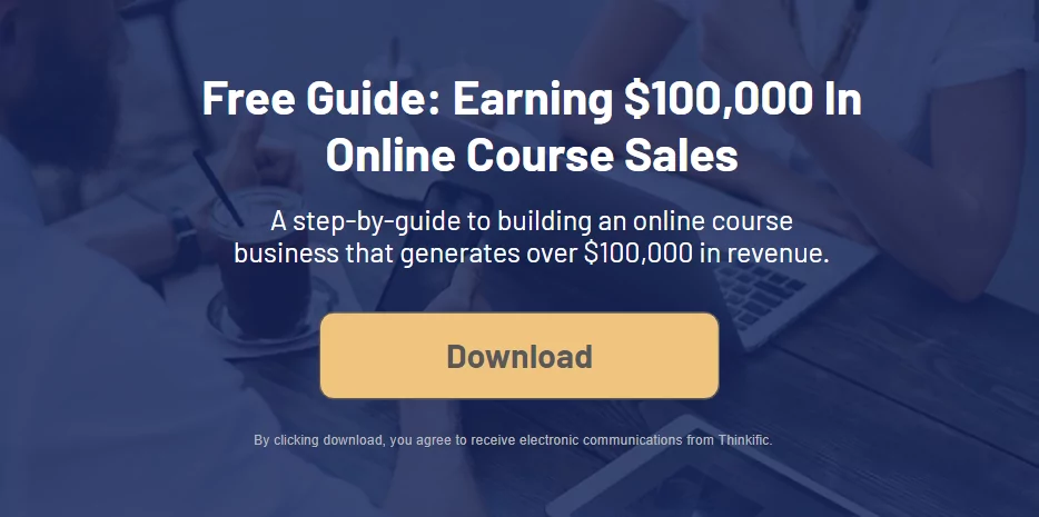 100k online course sales