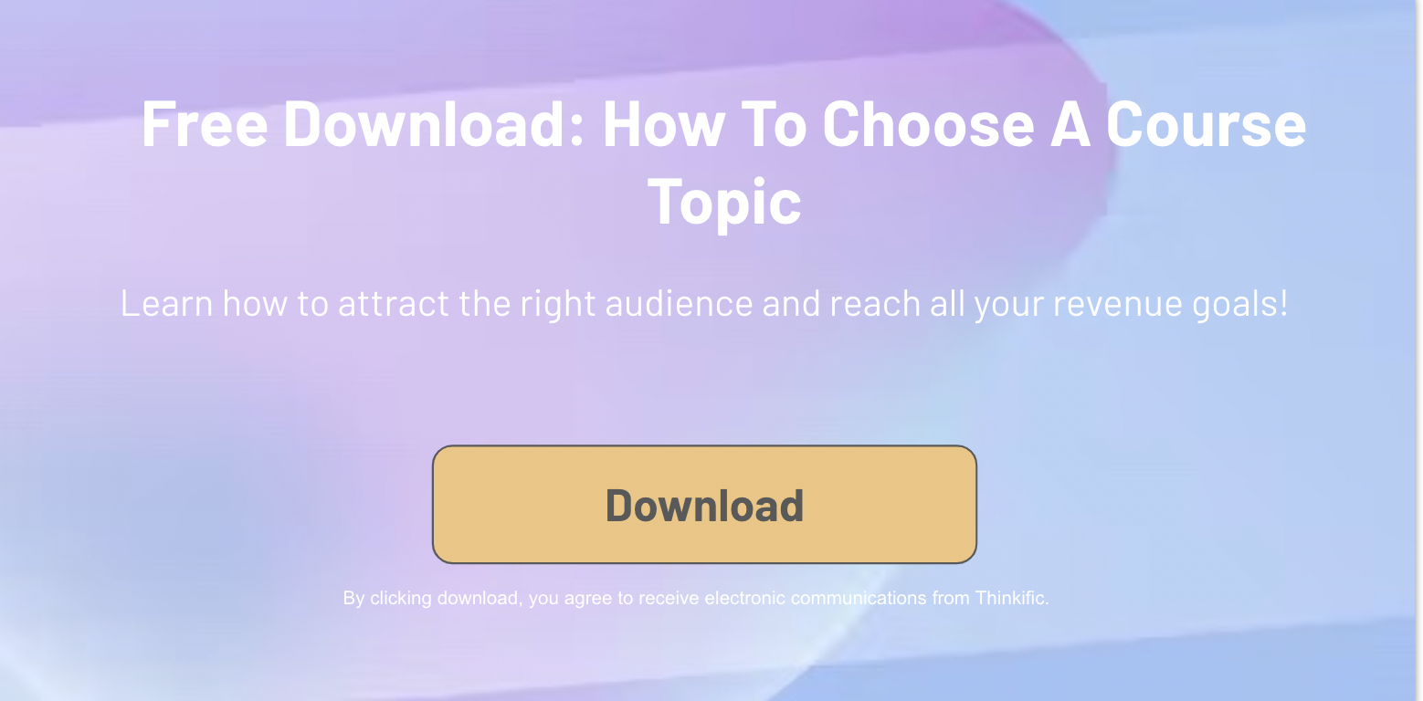 How To Choose A Course Topic Guide: Download Now