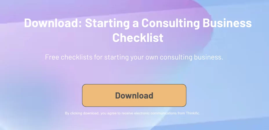 Starting a Consulting Business Checklist: Download Now