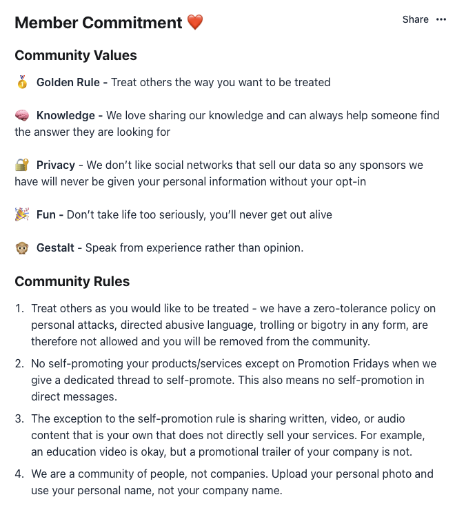 Community Guidelines