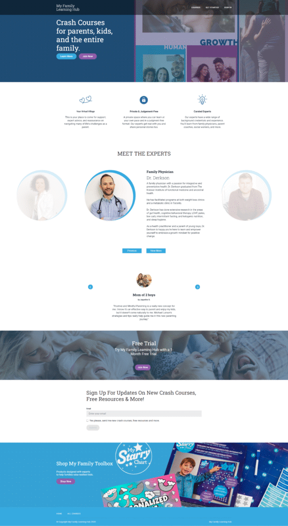 website screenshot