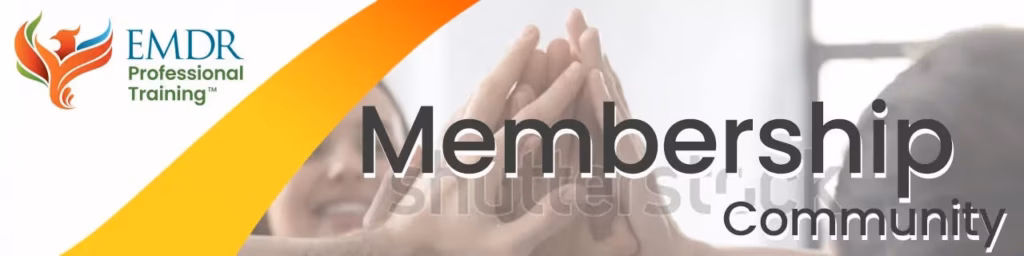 Screenshot from the EMDR Professional Training's Membership Community header.