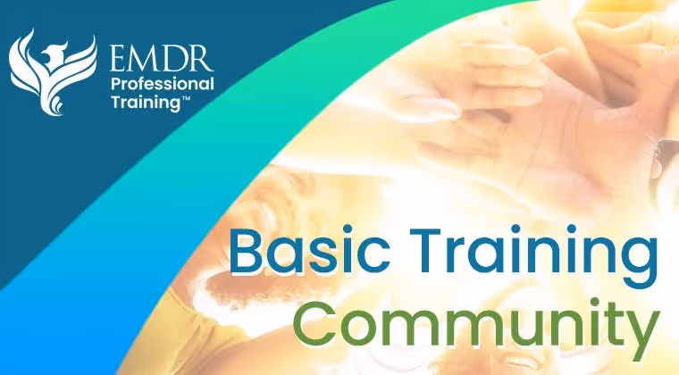A screenshot of the EMDR Professional Training basic training community logo.