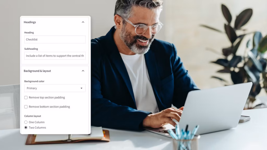 man typing on a computer