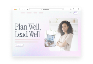 Landing page mockup