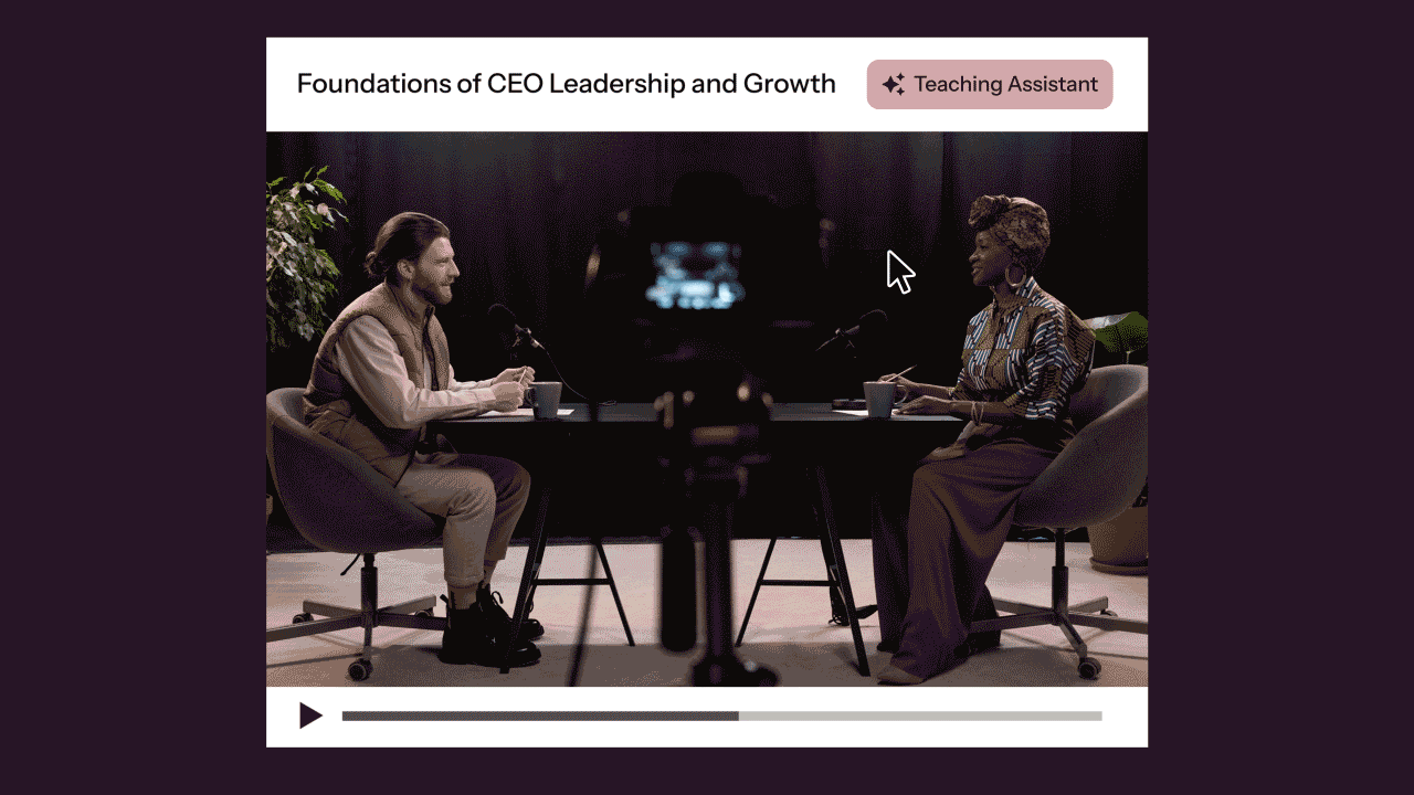 teaching assistant in action