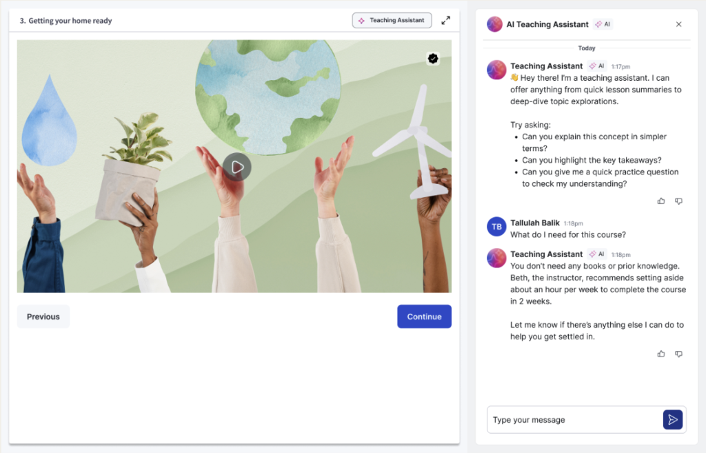 Thinker AI teaching assistant