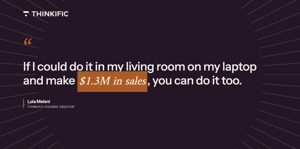 Blg graphic with a quote by Lola Melani 