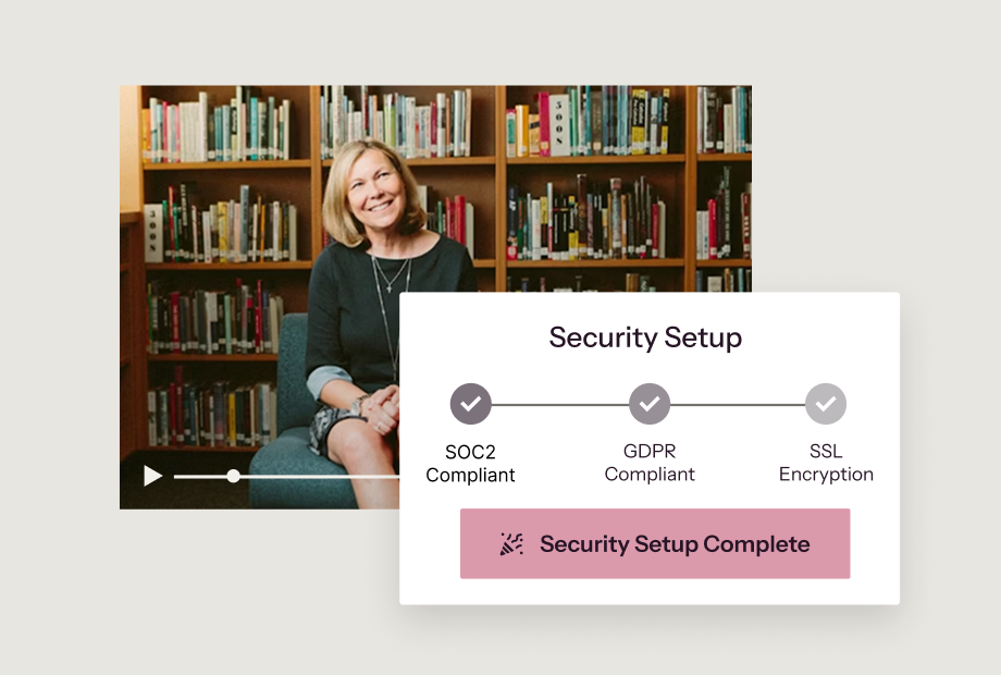 Mockup of a security setup