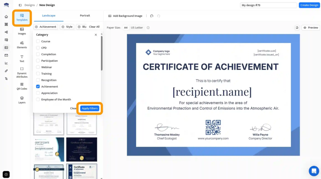 Certifier software