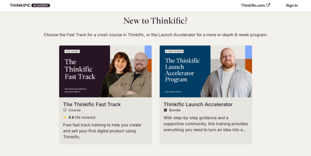 thinkific academy