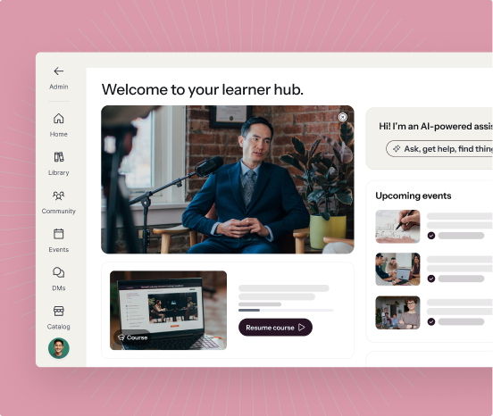 Mockup of the Learner Experience