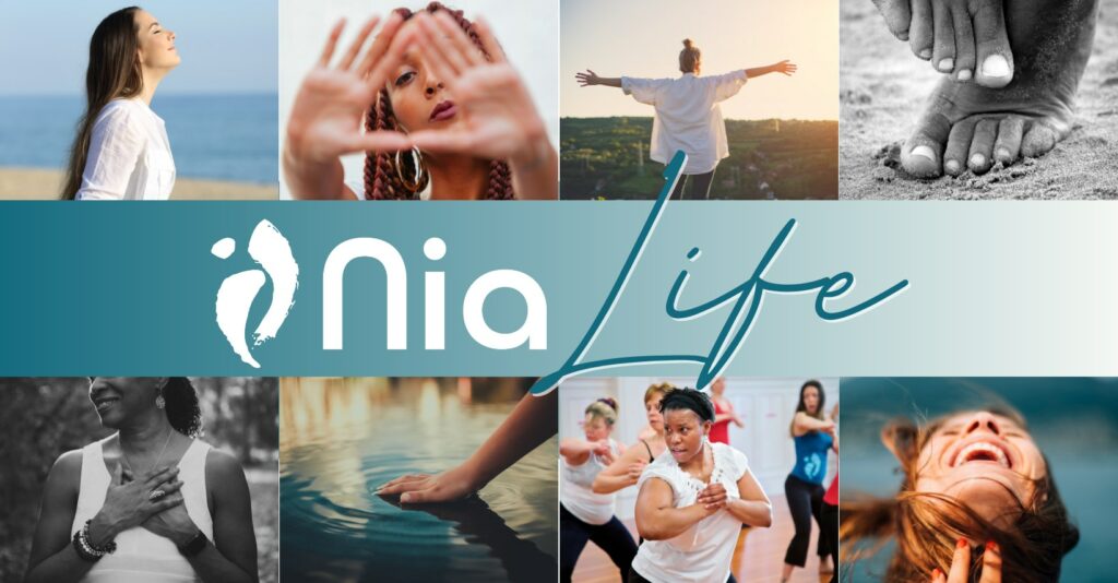 Nia Life community promo with photos of people exercising